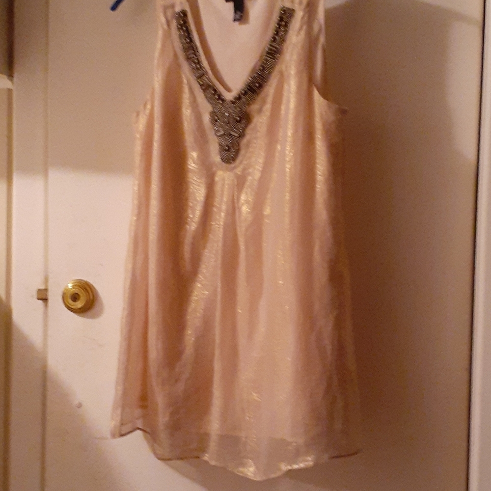 Iridescent tunic top
